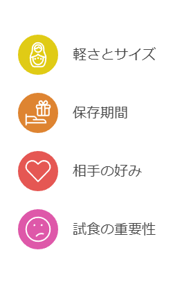 お土産選びのポイント